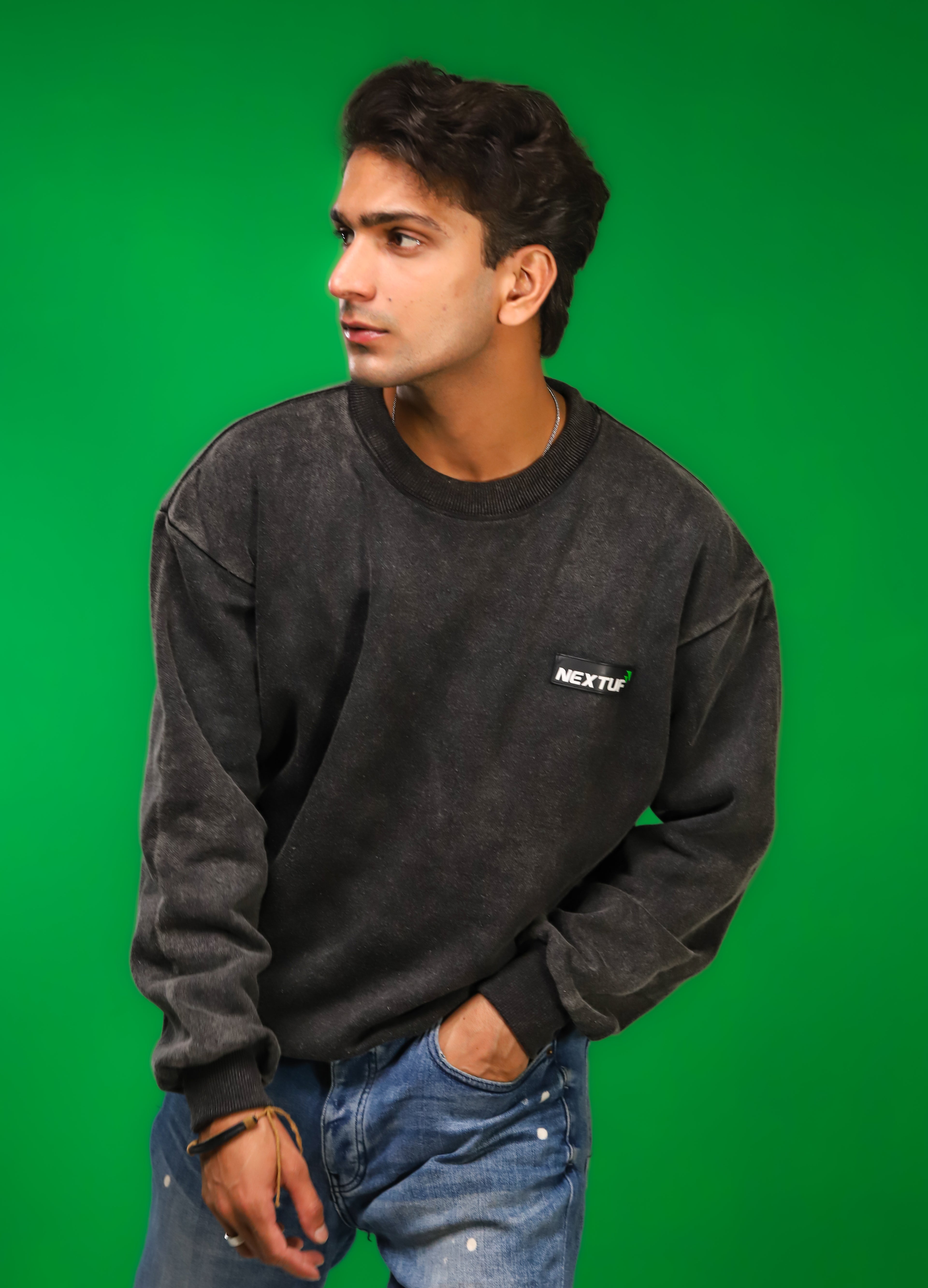 Heavyweight Acid-Wash Sweatshirt