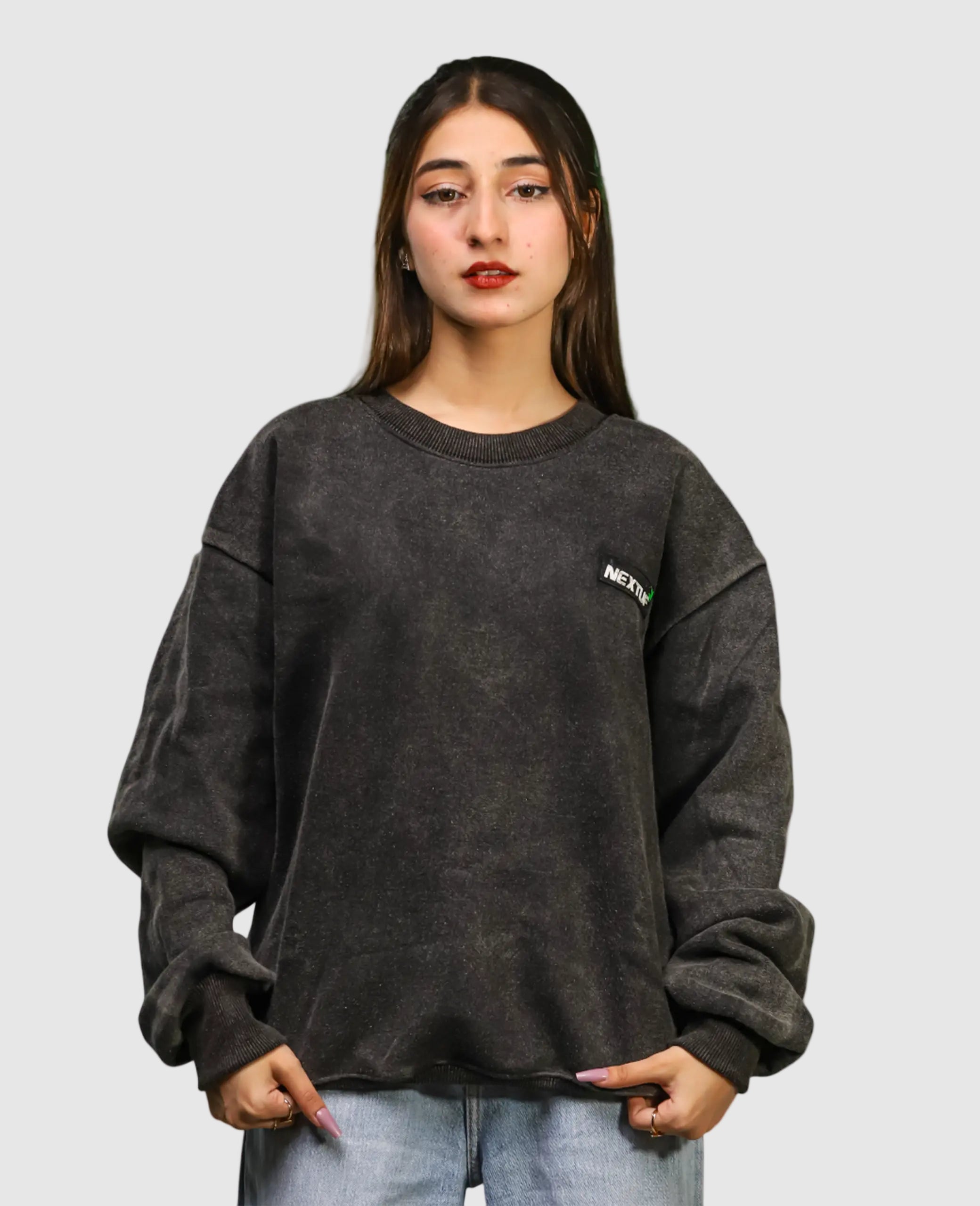 Heavyweight Acid-Wash Sweatshirt