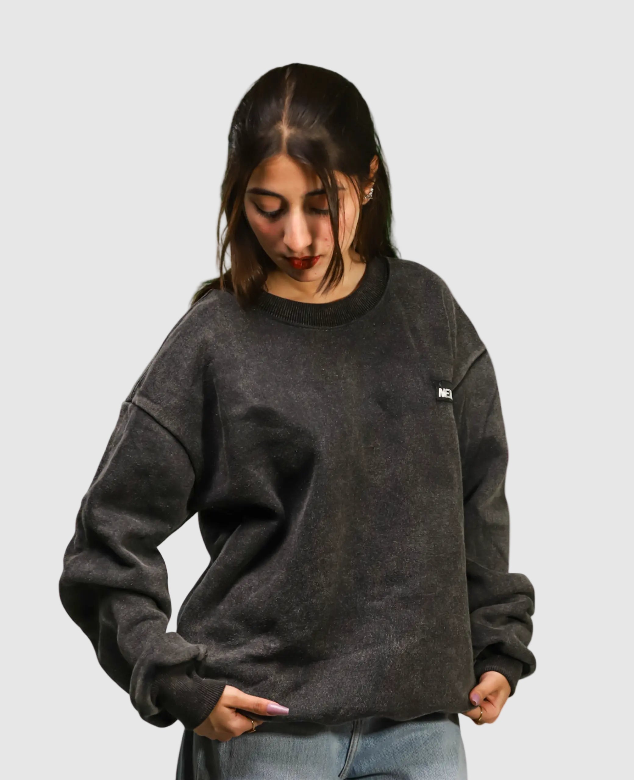Heavyweight Acid-Wash Sweatshirt