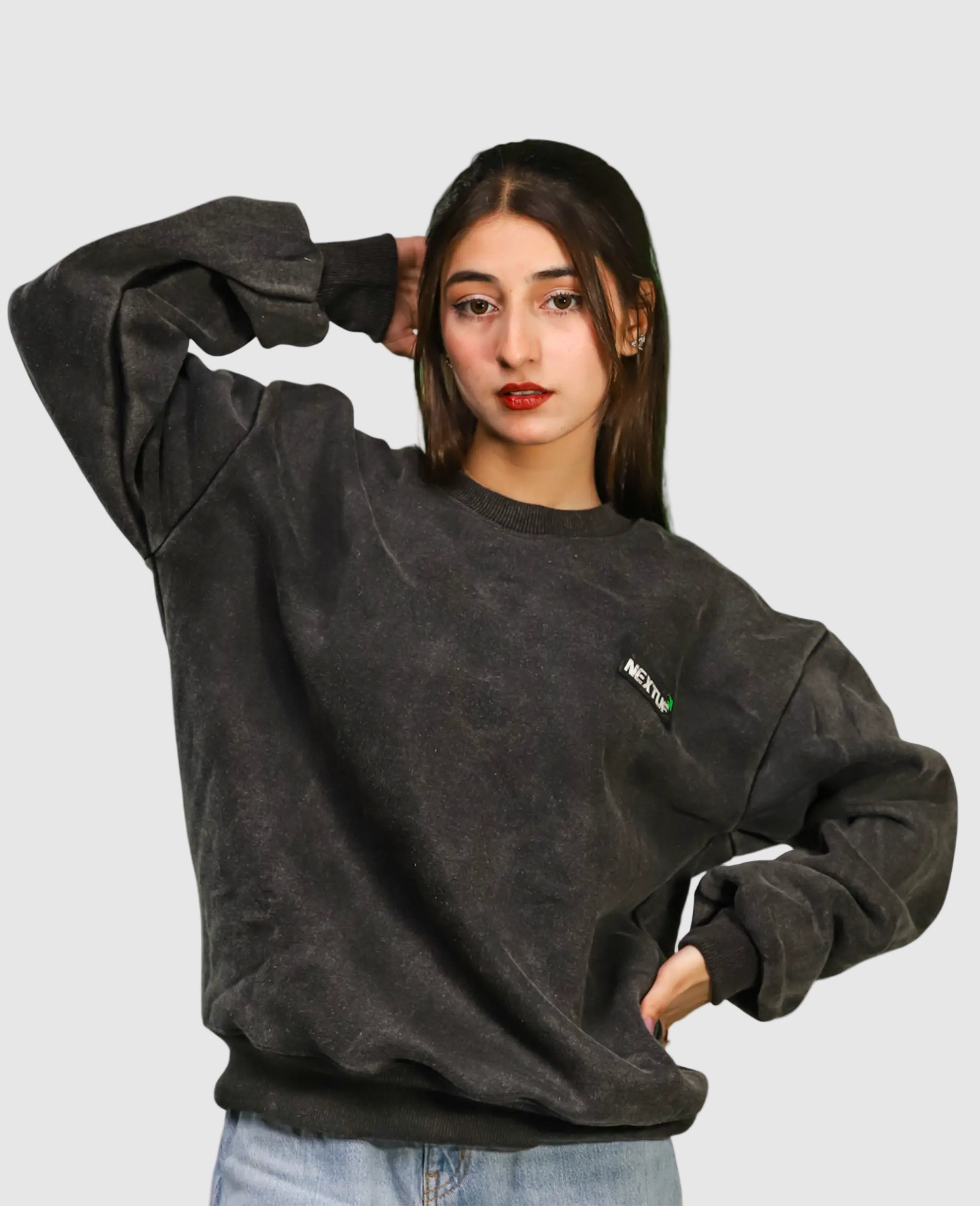 Heavyweight Acid-Wash Sweatshirt