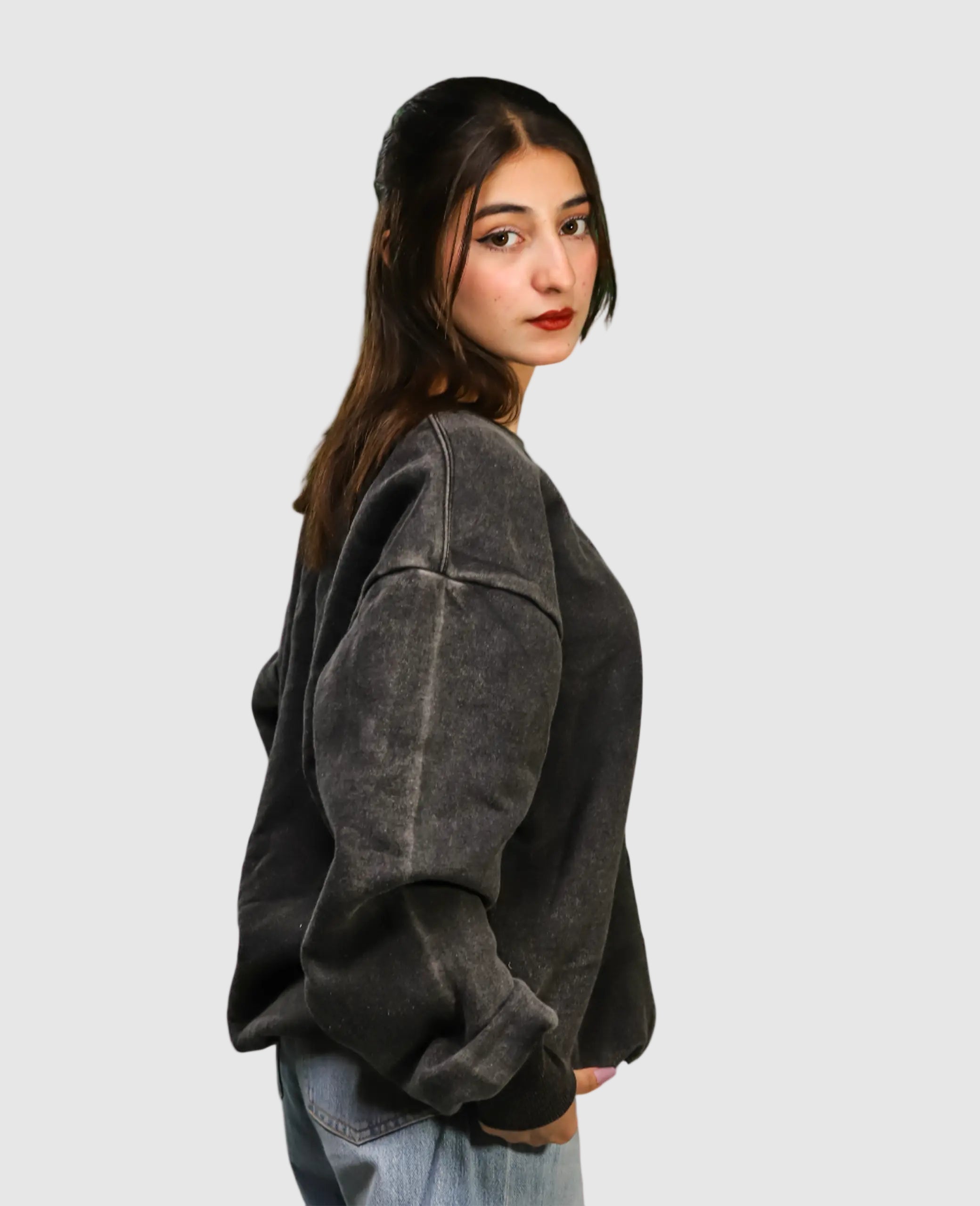 Heavyweight Acid-Wash Sweatshirt