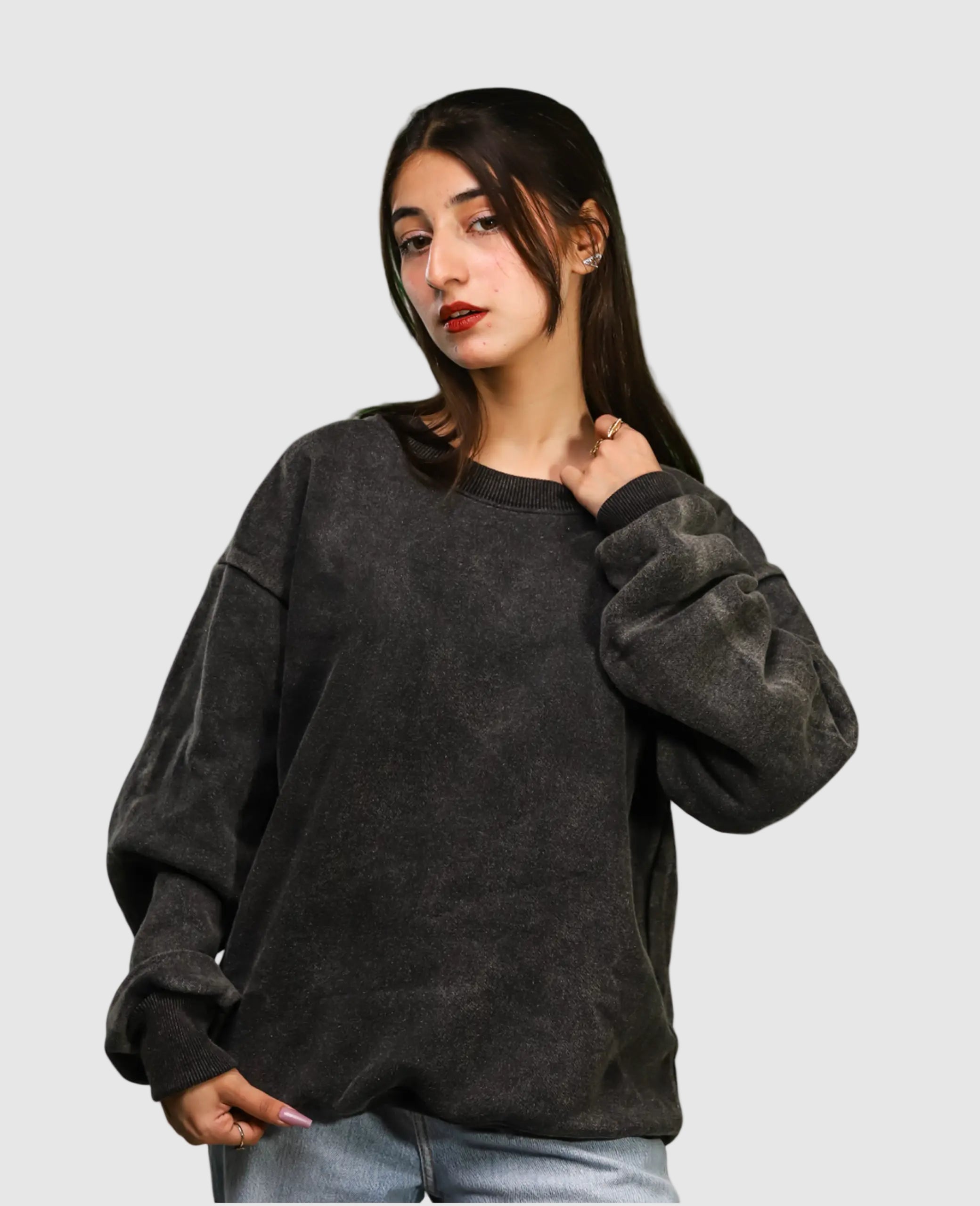 Heavyweight Acid-Wash Sweatshirt