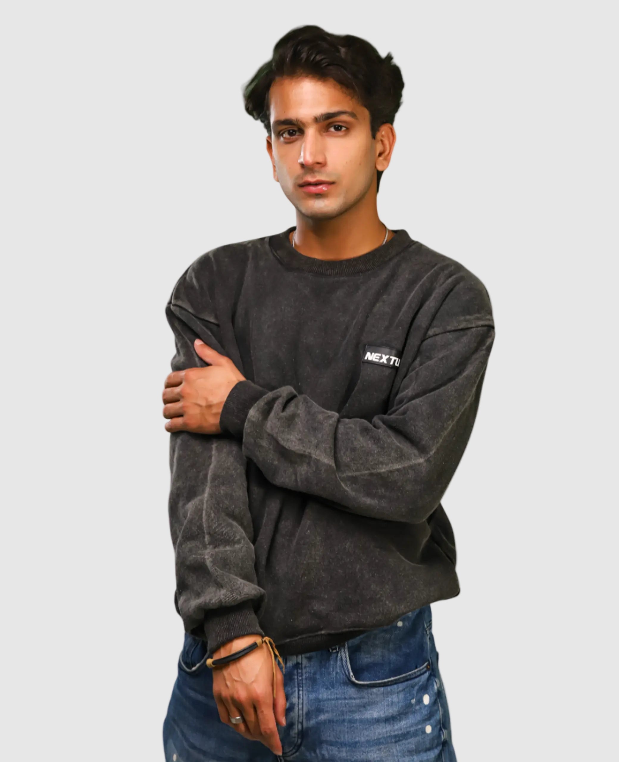 Heavyweight Acid-Wash Sweatshirt