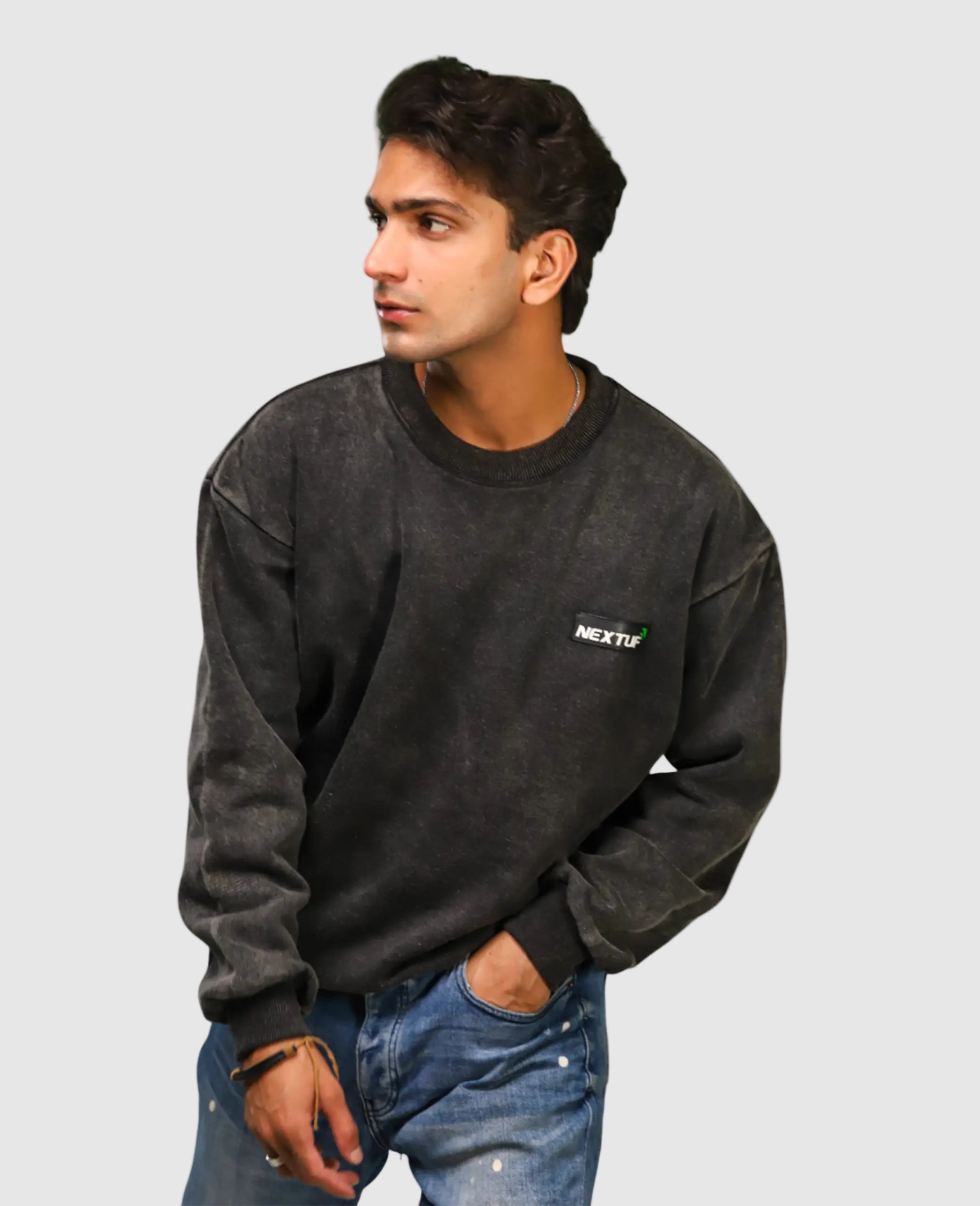 Heavyweight Acid-Wash Sweatshirt