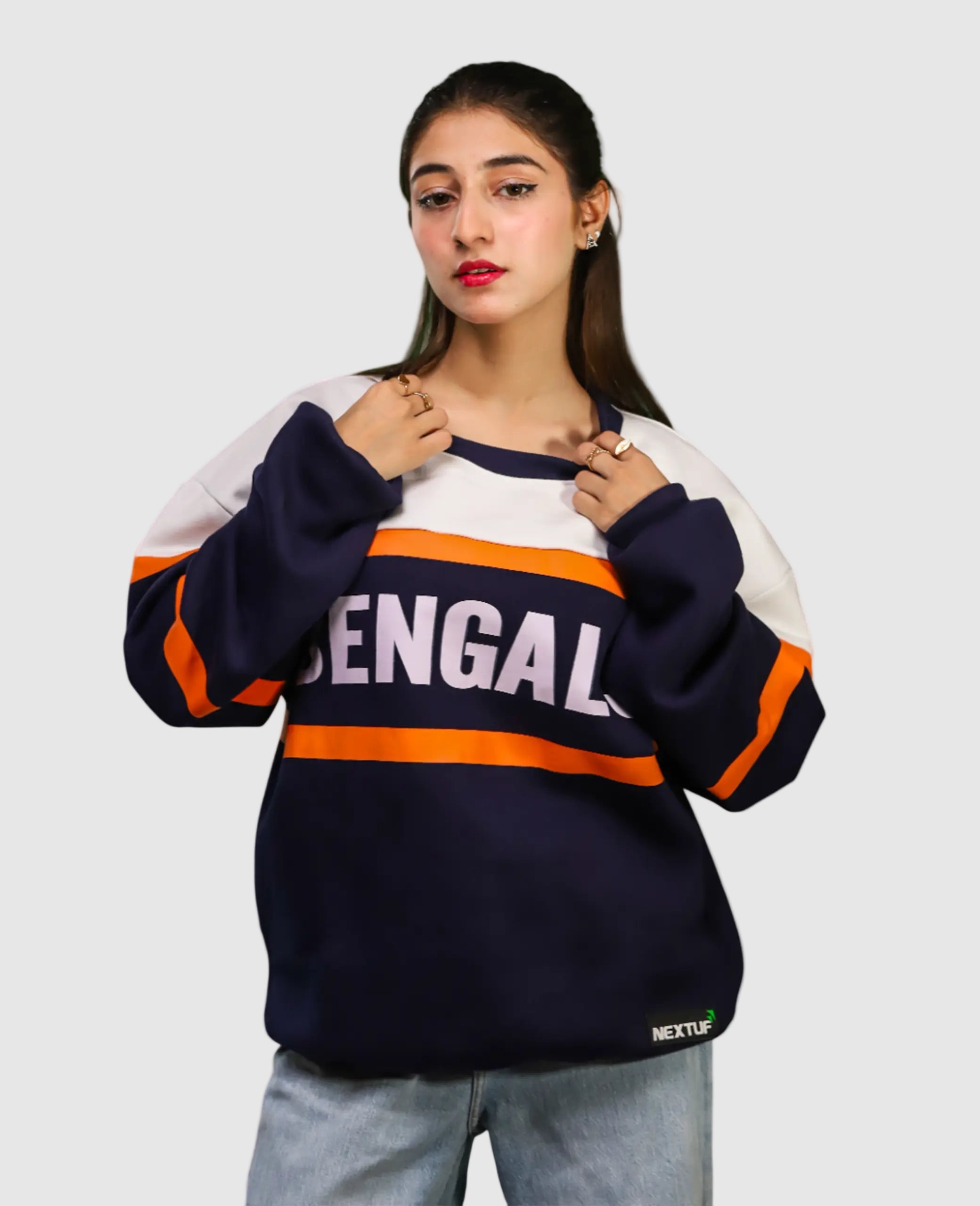 Heavyweight Bengals-Pattern Sweatshirt