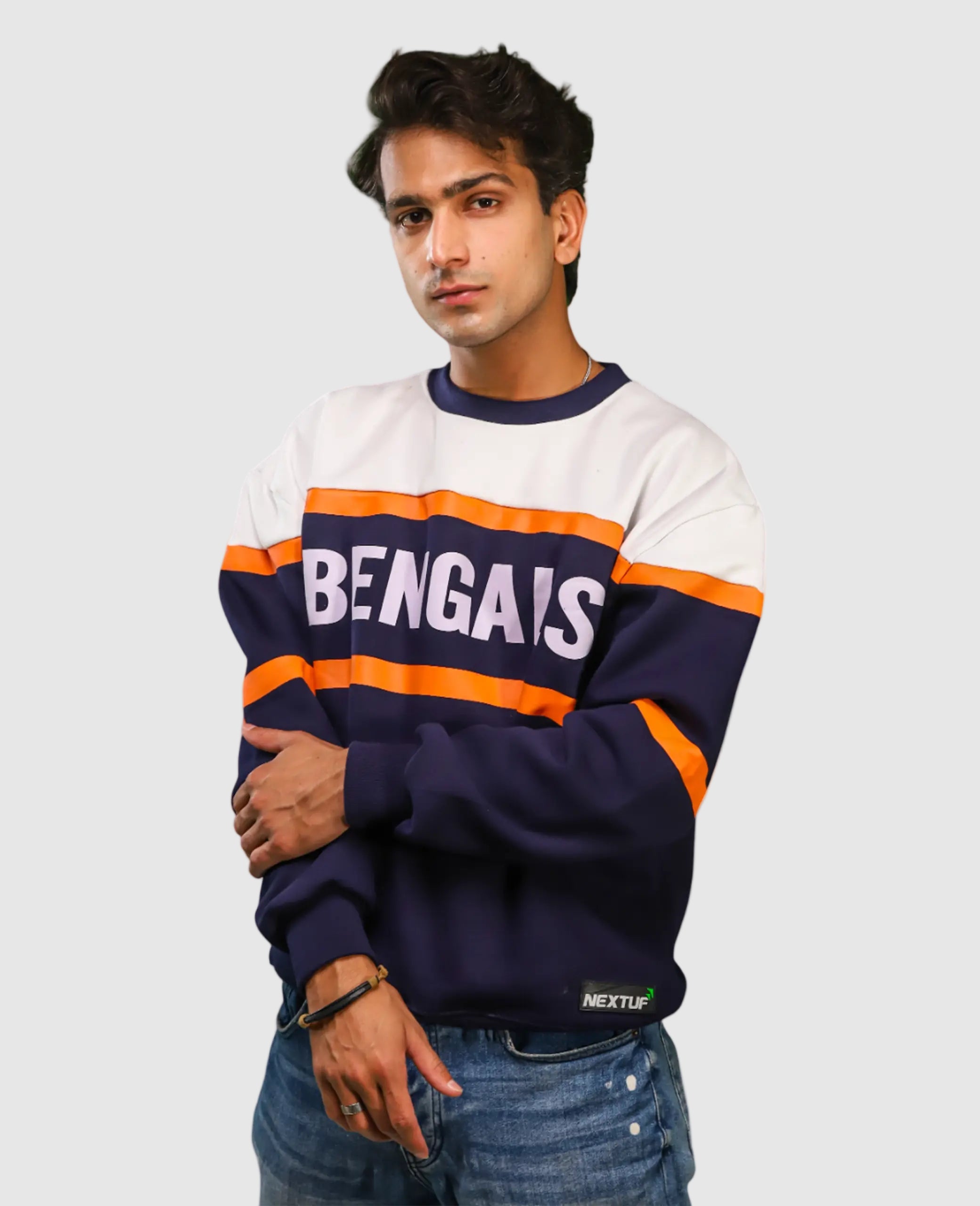 Heavyweight Bengals-Pattern Sweatshirt