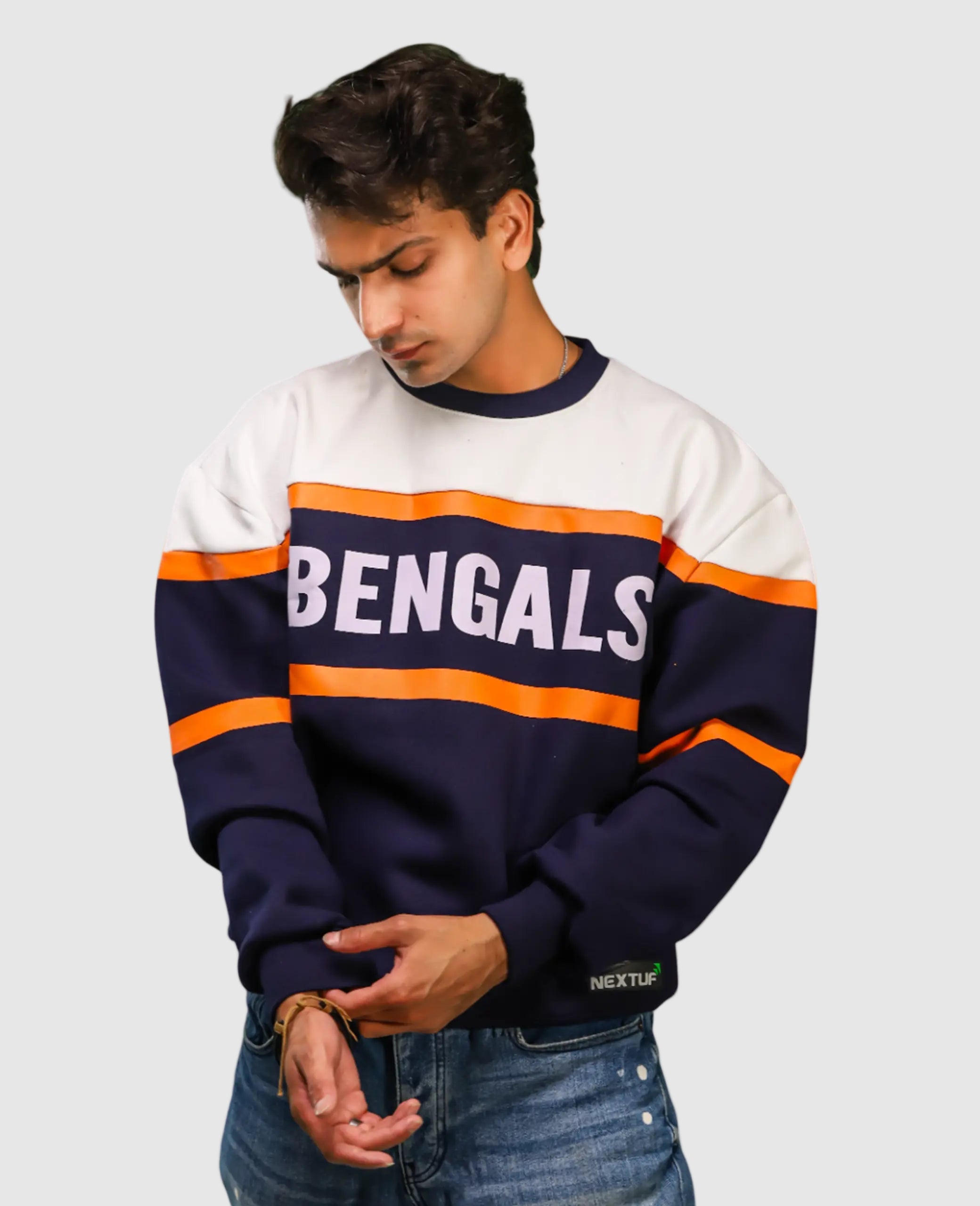 Heavyweight Bengals-Pattern Sweatshirt