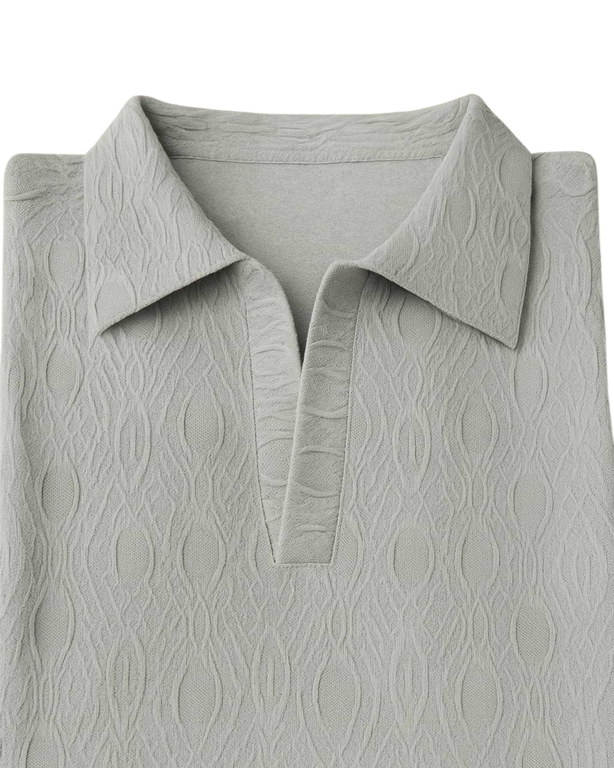 Olive Woven Polo Tee