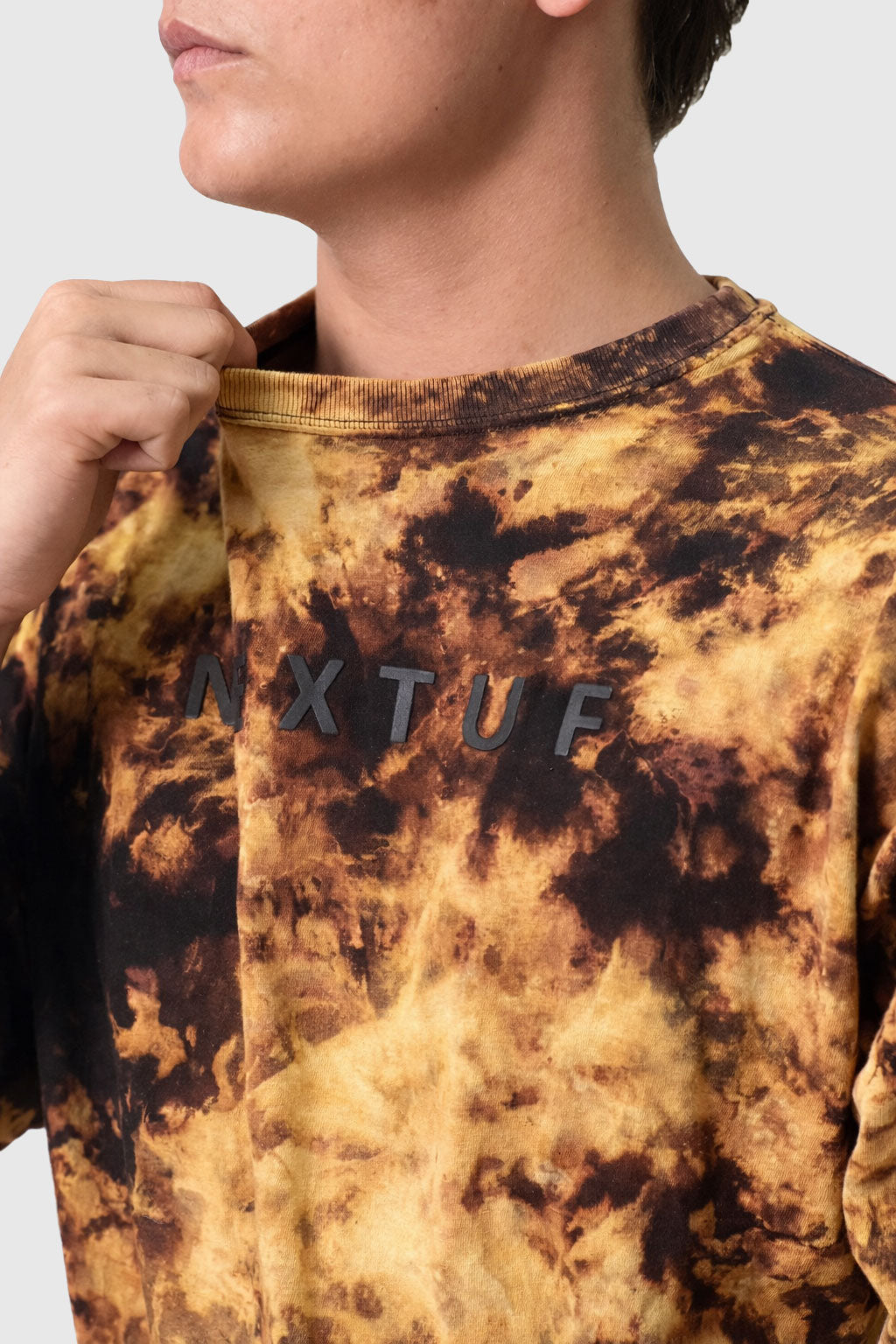 Fire Ash Tie-Dye Drop Shoulder Tee
