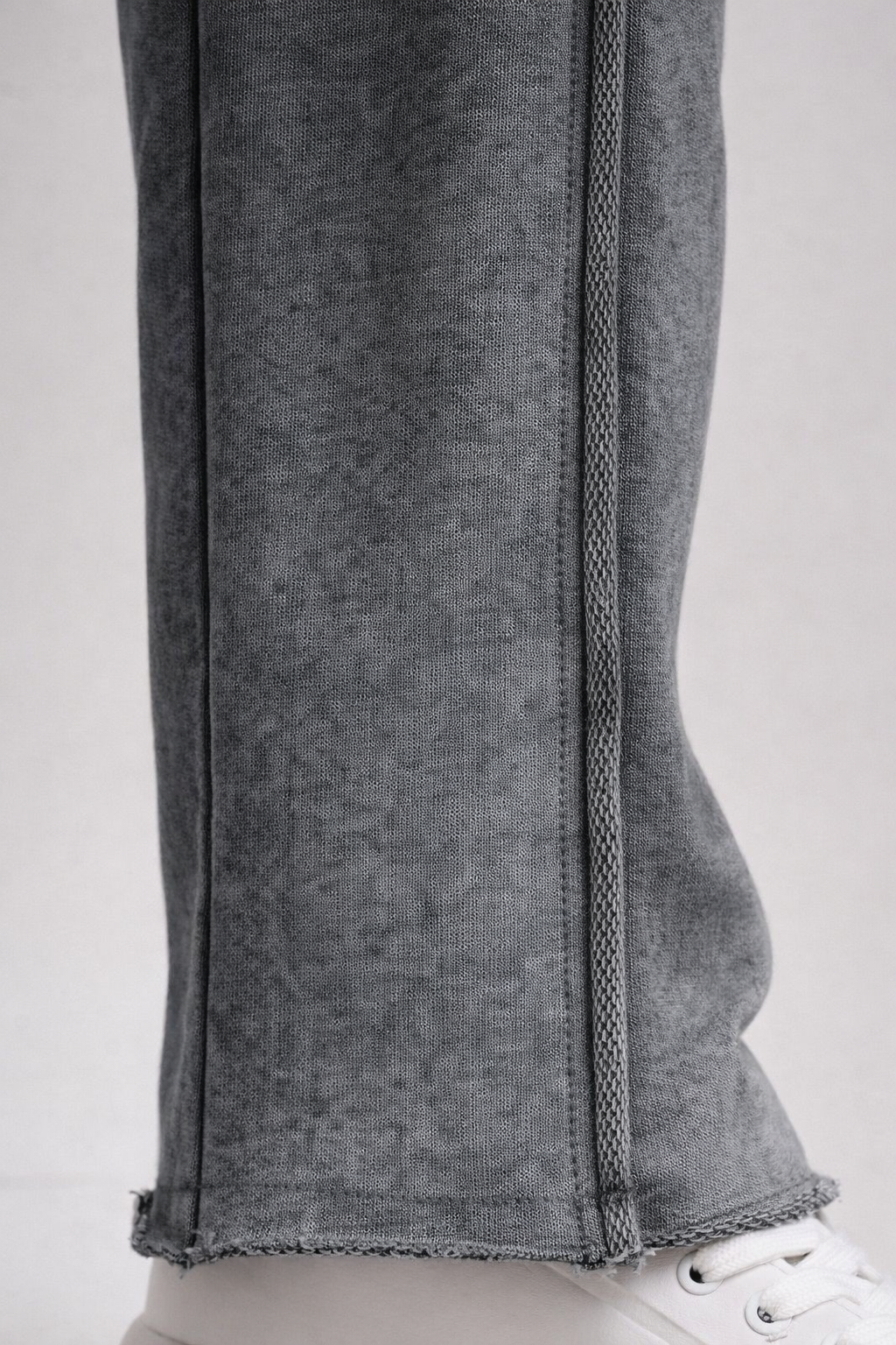 Sulphur-Wash Raw Terry Joggers