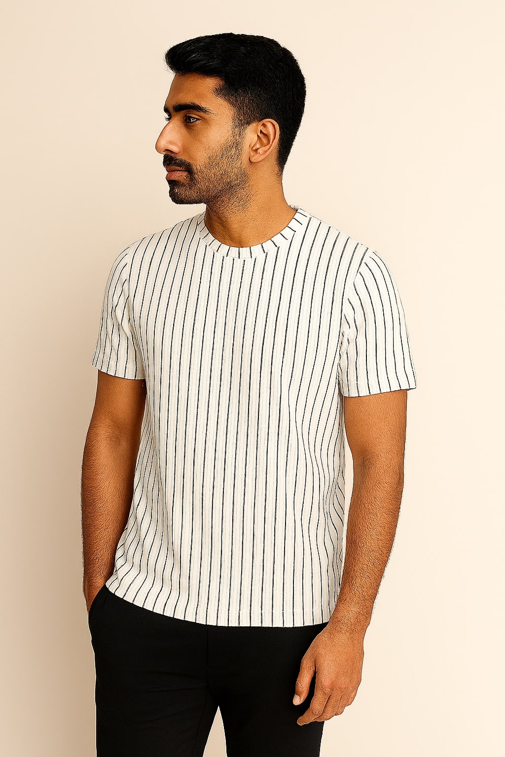 Ivory Edge Slim-Fit Tee
