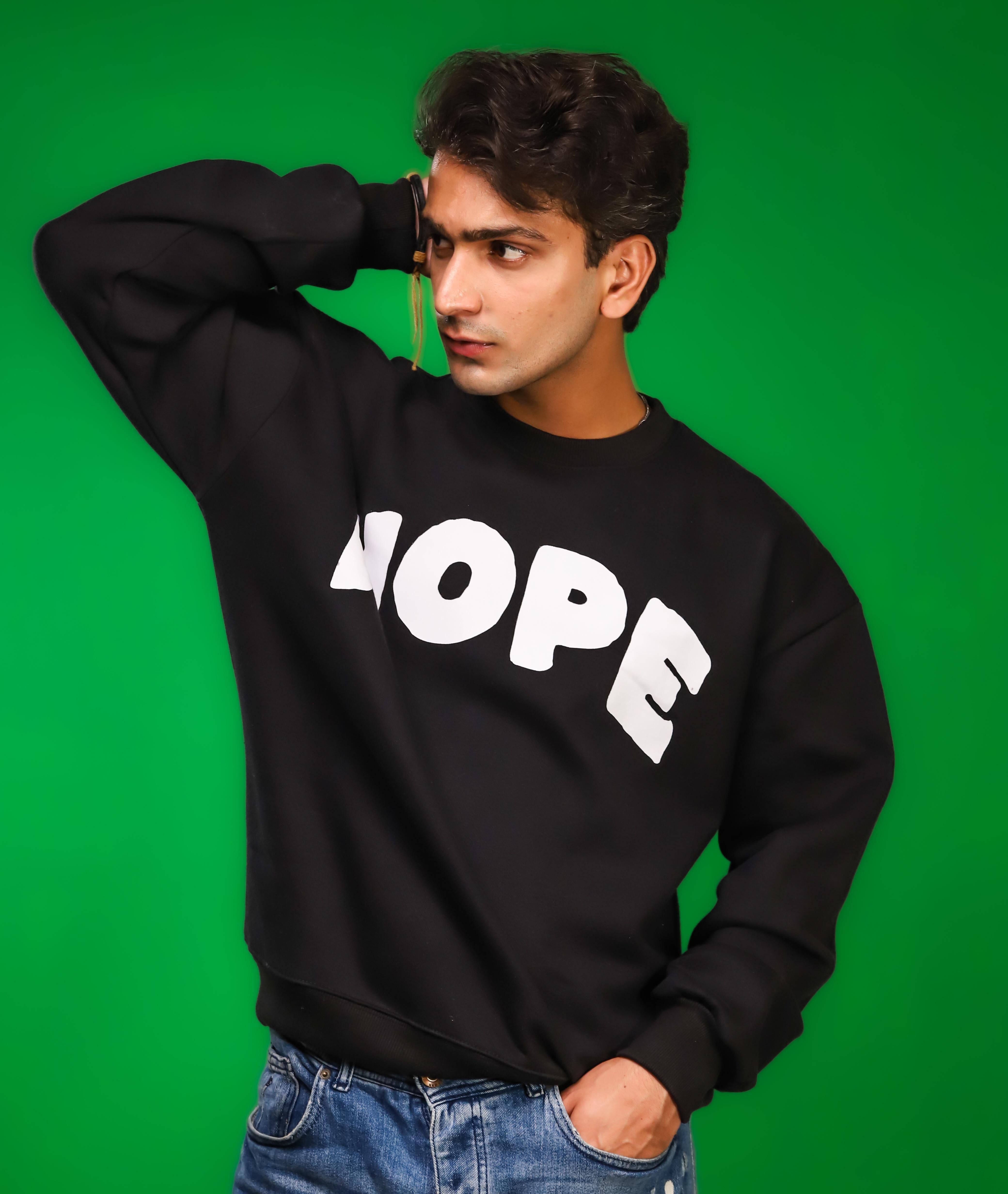 Hope Black Sweatshirt