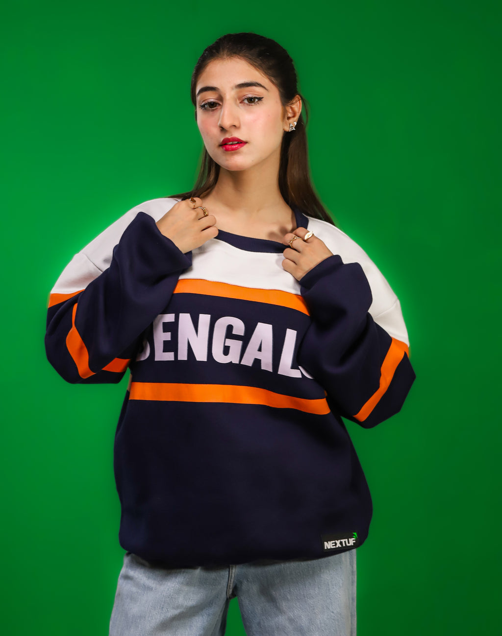 Heavyweight Bengals-Pattern Sweatshirt
