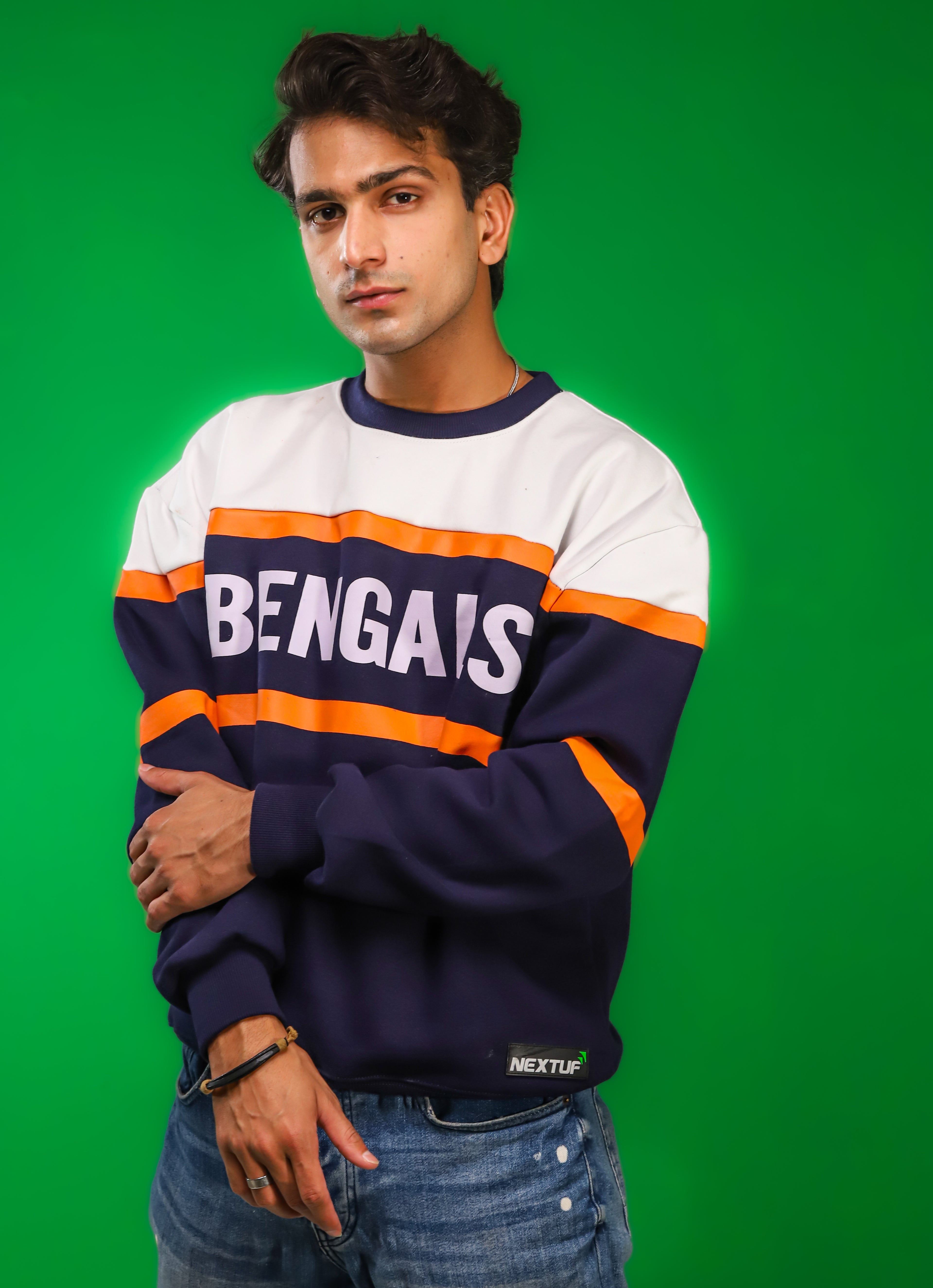 Heavyweight Bengals-Pattern Sweatshirt
