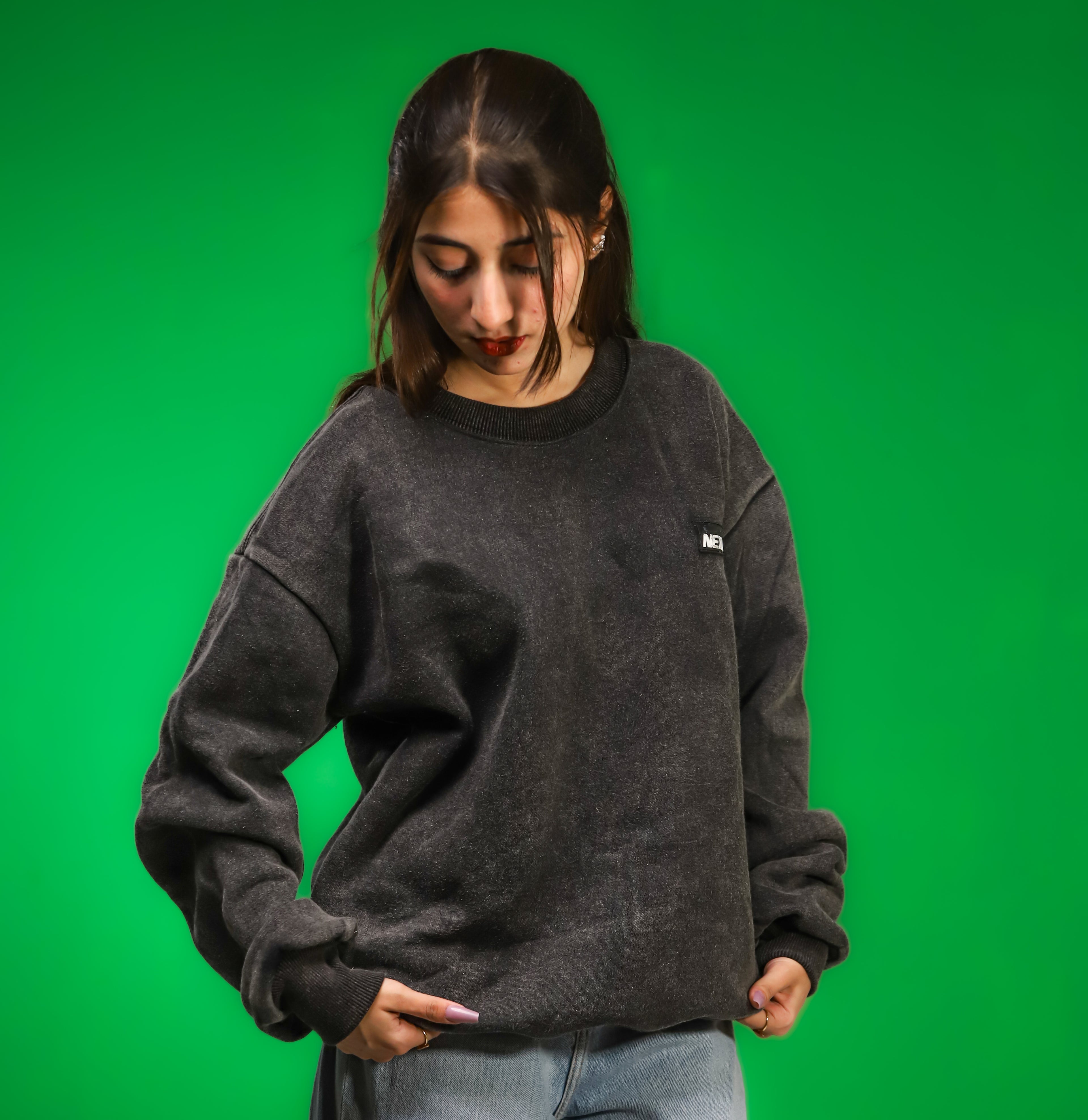 Heavyweight Acid-Wash Sweatshirt
