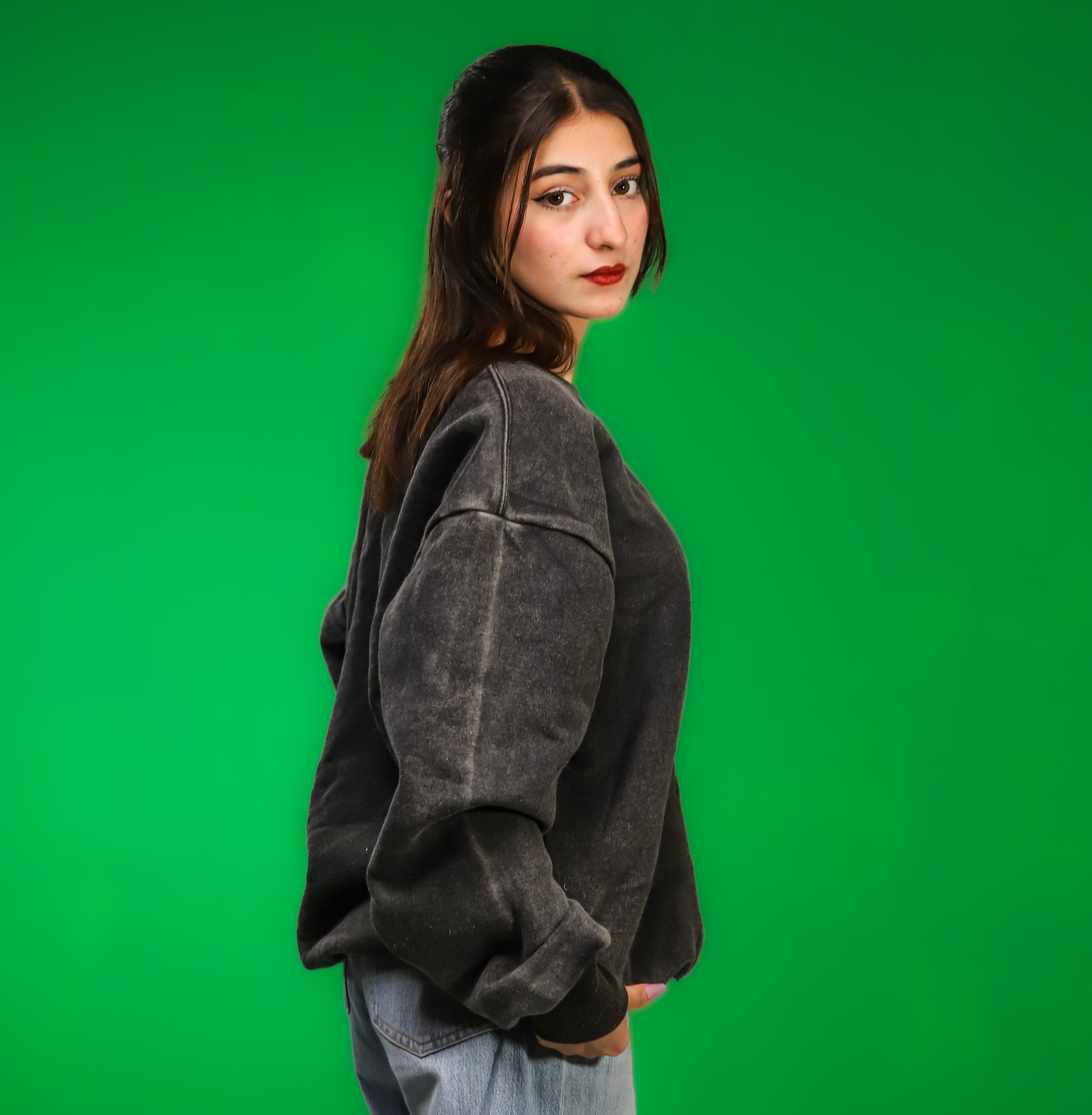 Heavyweight Acid-Wash Sweatshirt