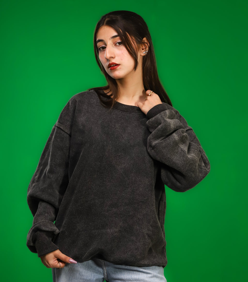 Heavyweight Acid-Wash Sweatshirt