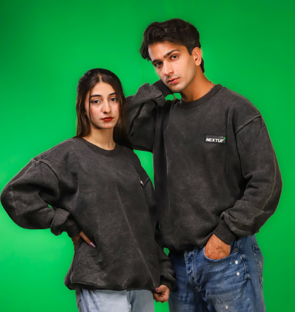 Heavyweight Acid-Wash Sweatshirt