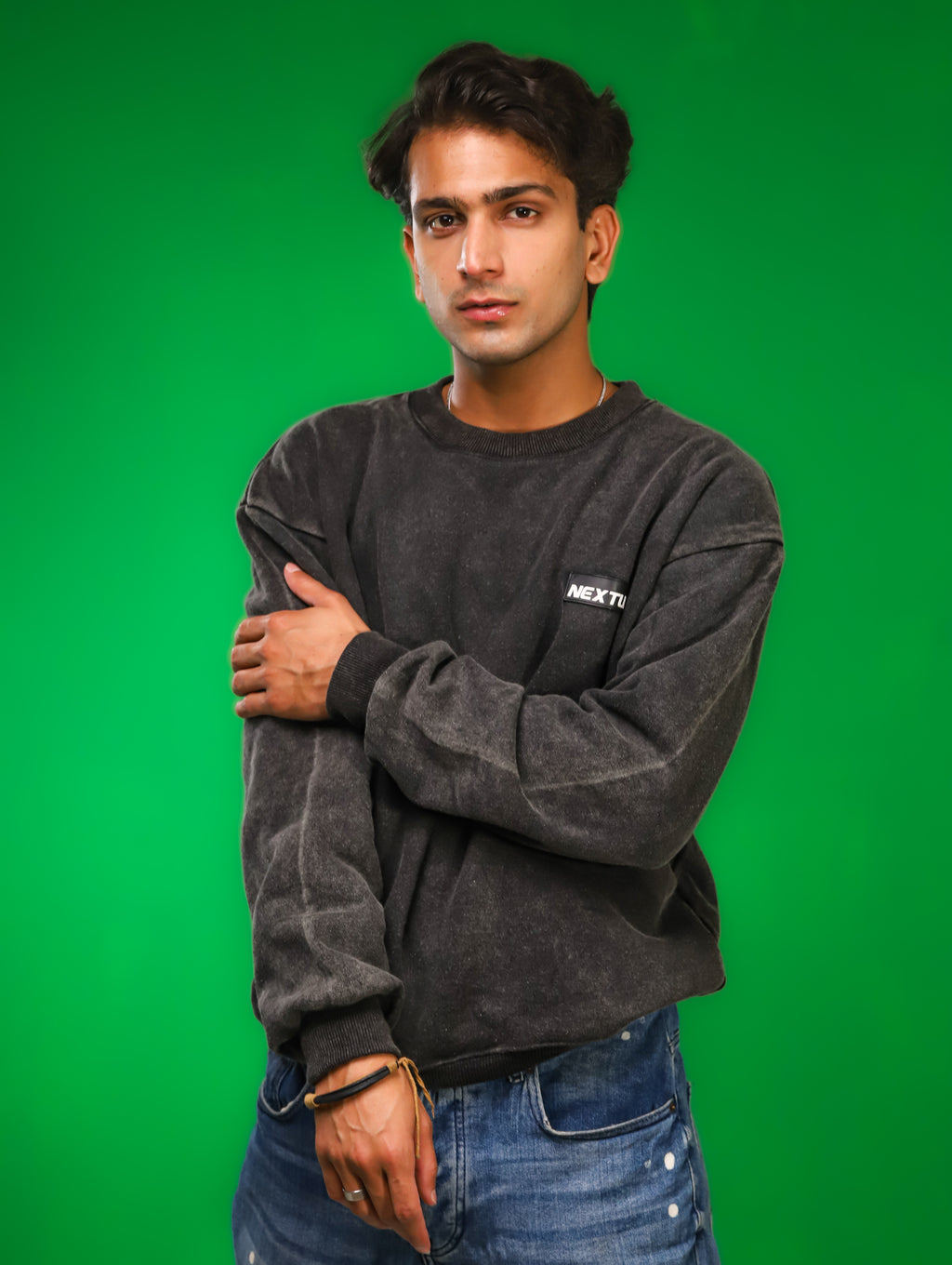 Heavyweight Acid-Wash Sweatshirt