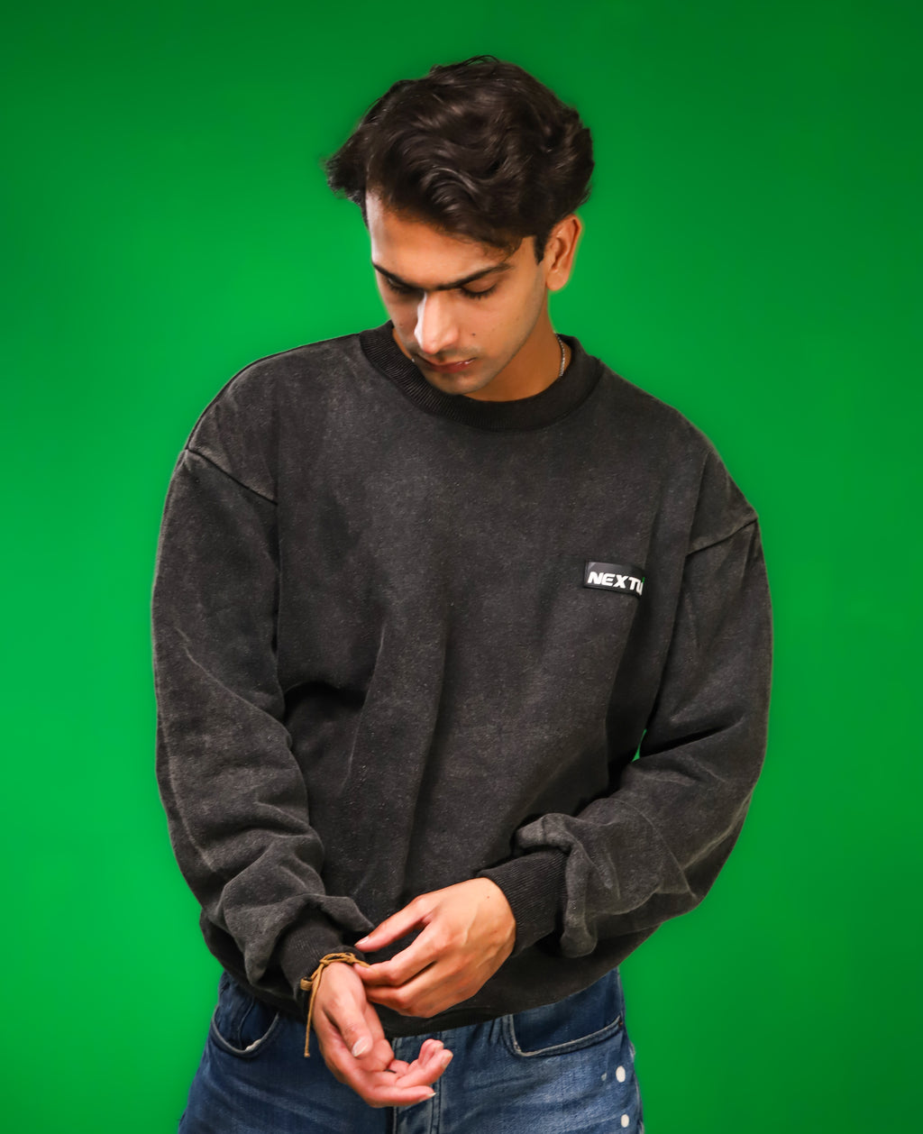 Heavyweight Acid-Wash Sweatshirt