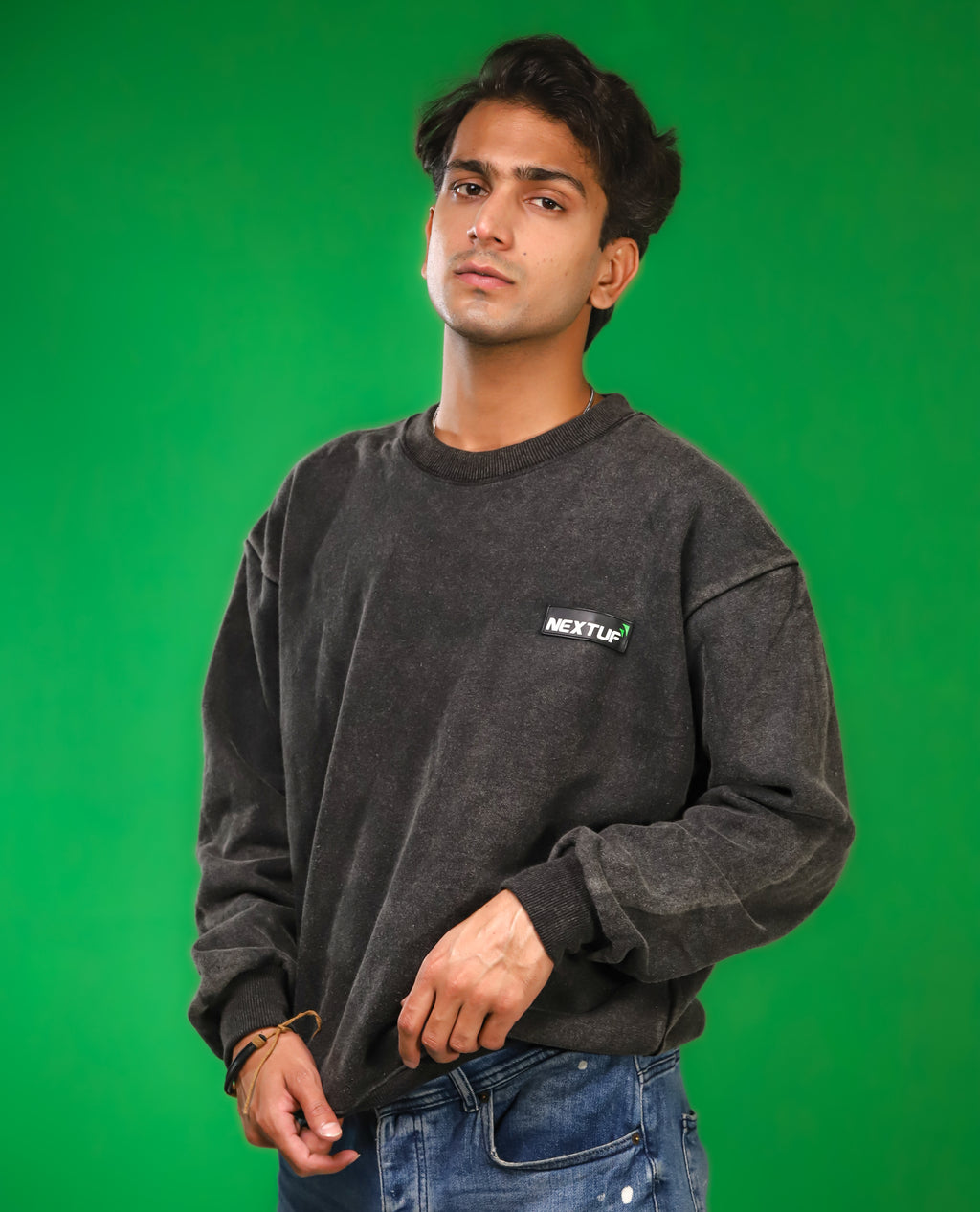 Heavyweight Acid-Wash Sweatshirt