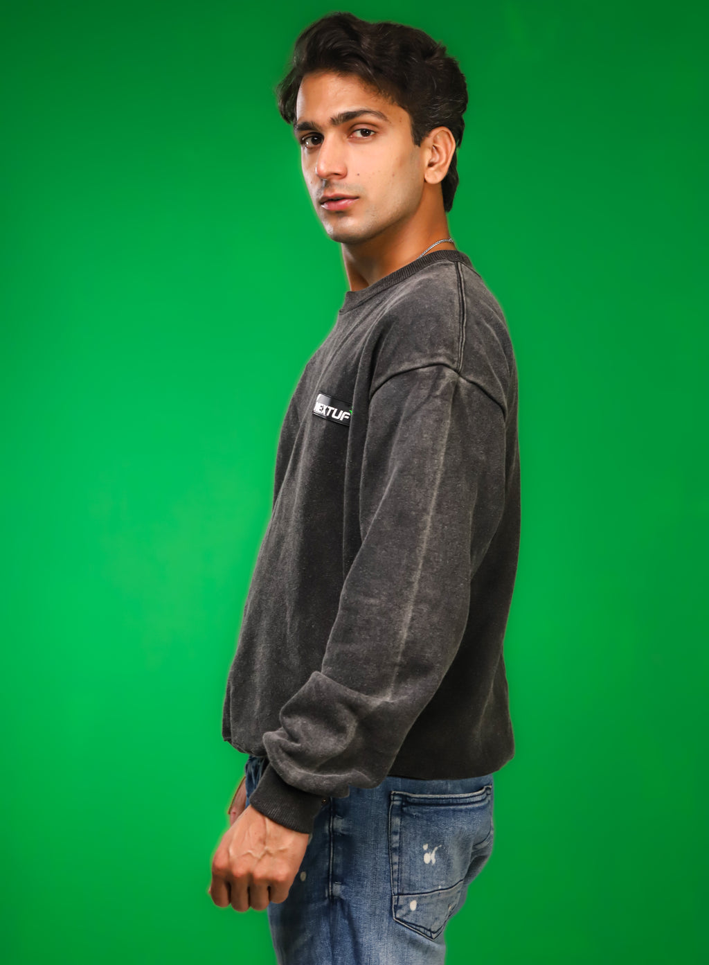 Heavyweight Acid-Wash Sweatshirt