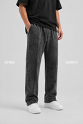 Stone-Wash Raw Terry Joggers