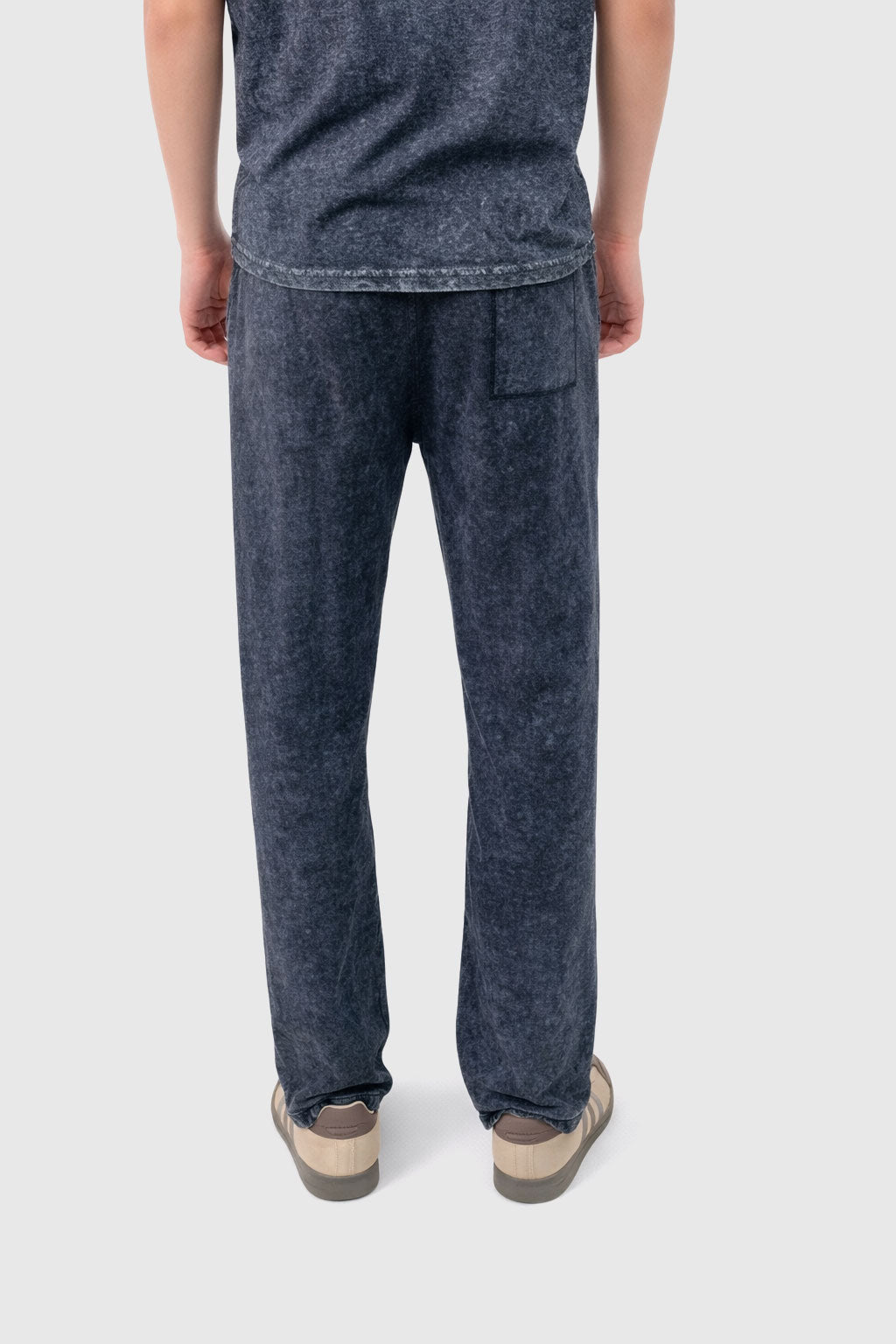 Stone-Wash Raw Terry Joggers