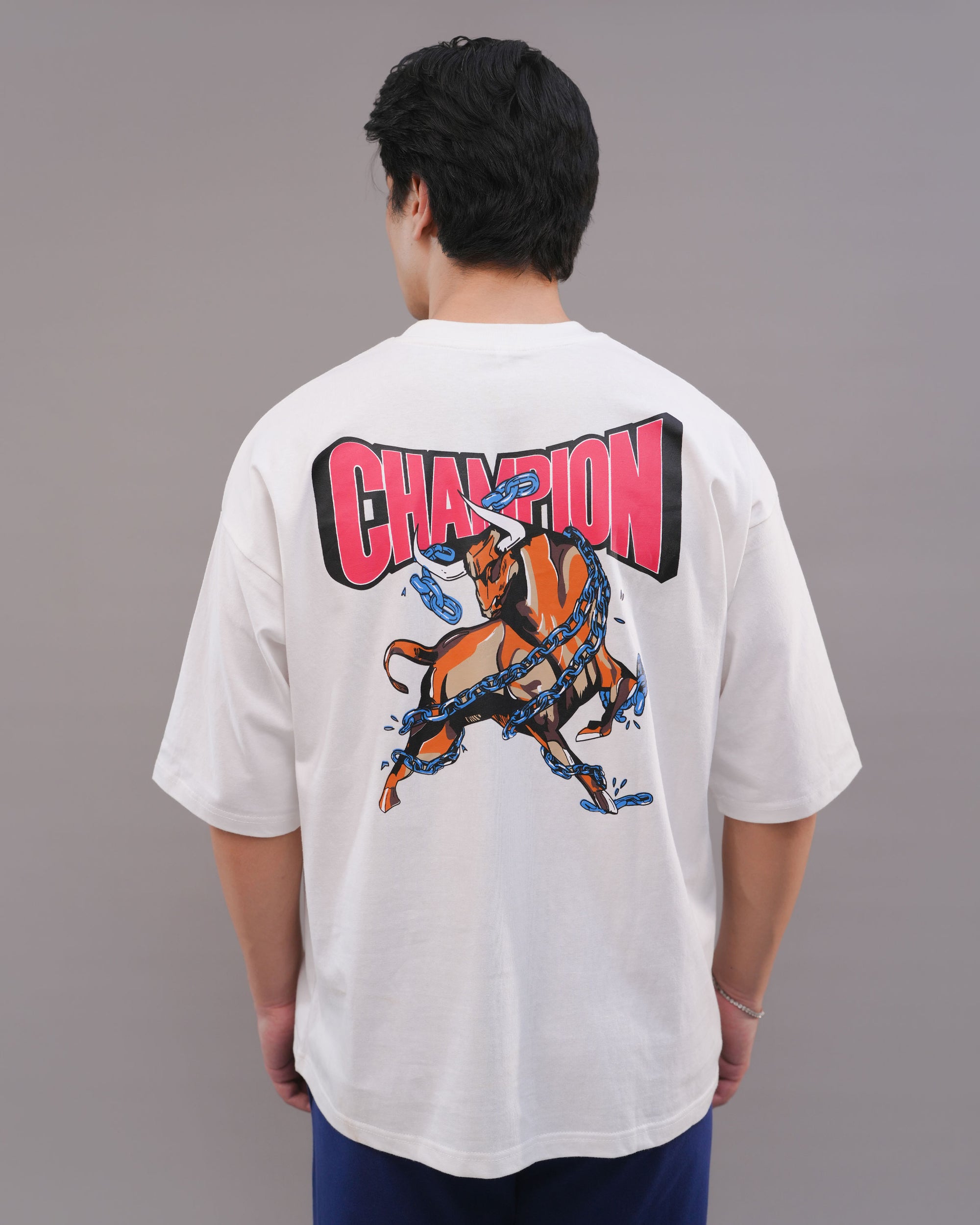 Unchained Champion - Bull Backprint Tee