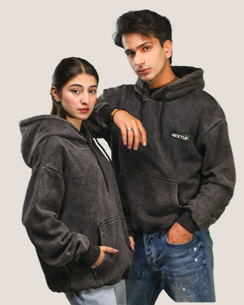 Acidwash Heavyweight Hoodie Fleece Nextuf.Store 
