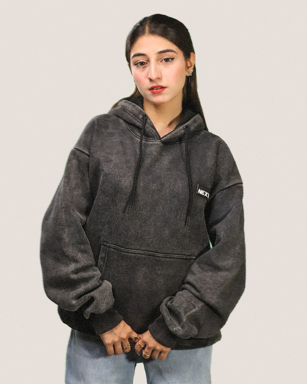 Acidwash Heavyweight Hoodie Fleece Nextuf.Store 
