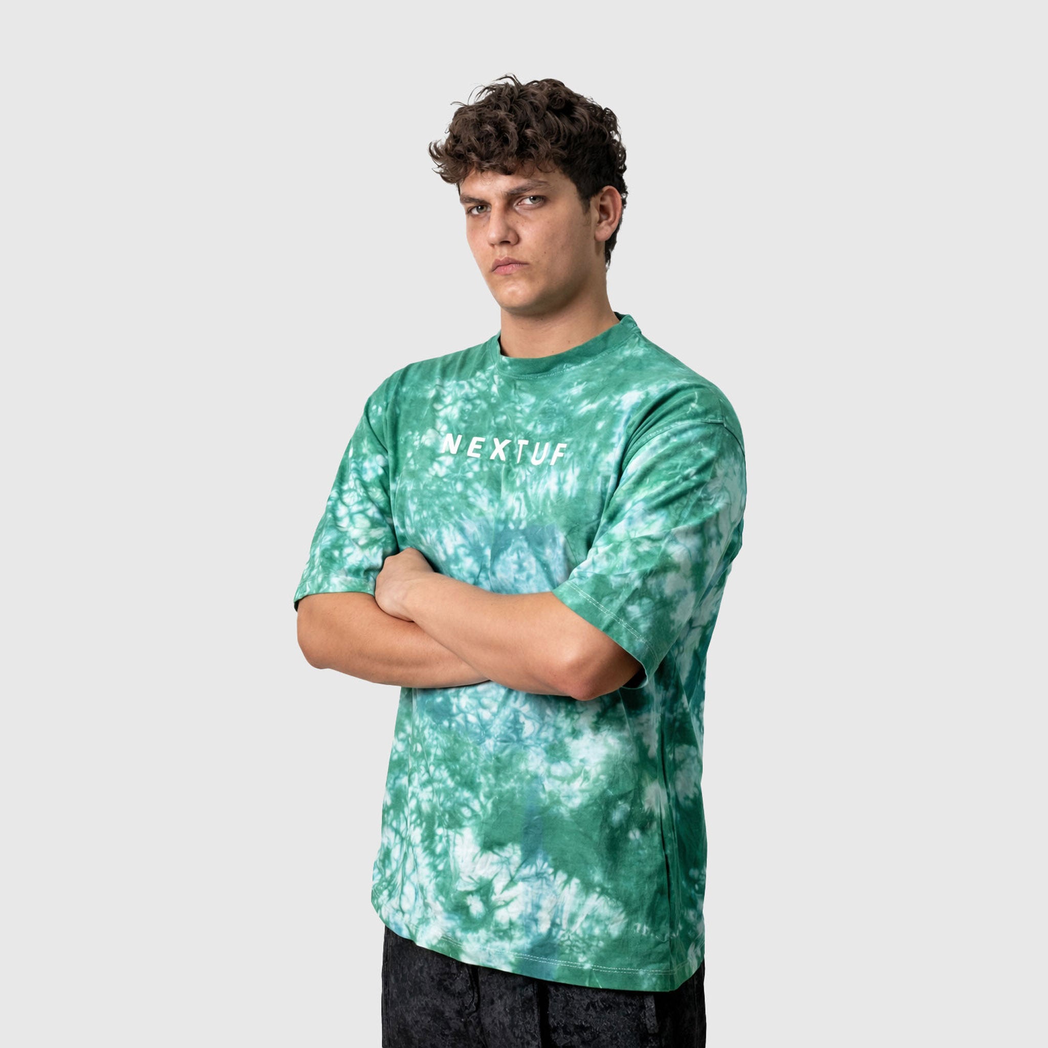 Cloud Fade Tie-Dye Drop Shoulder Tee