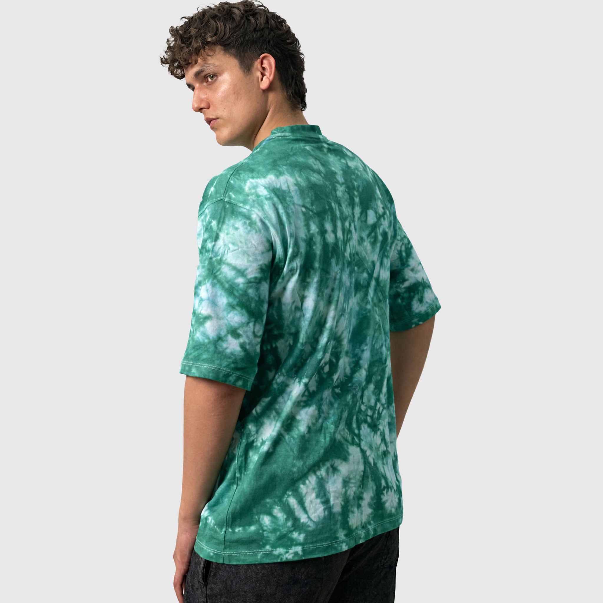 Cloud Fade Tie-Dye Drop Shoulder Tee
