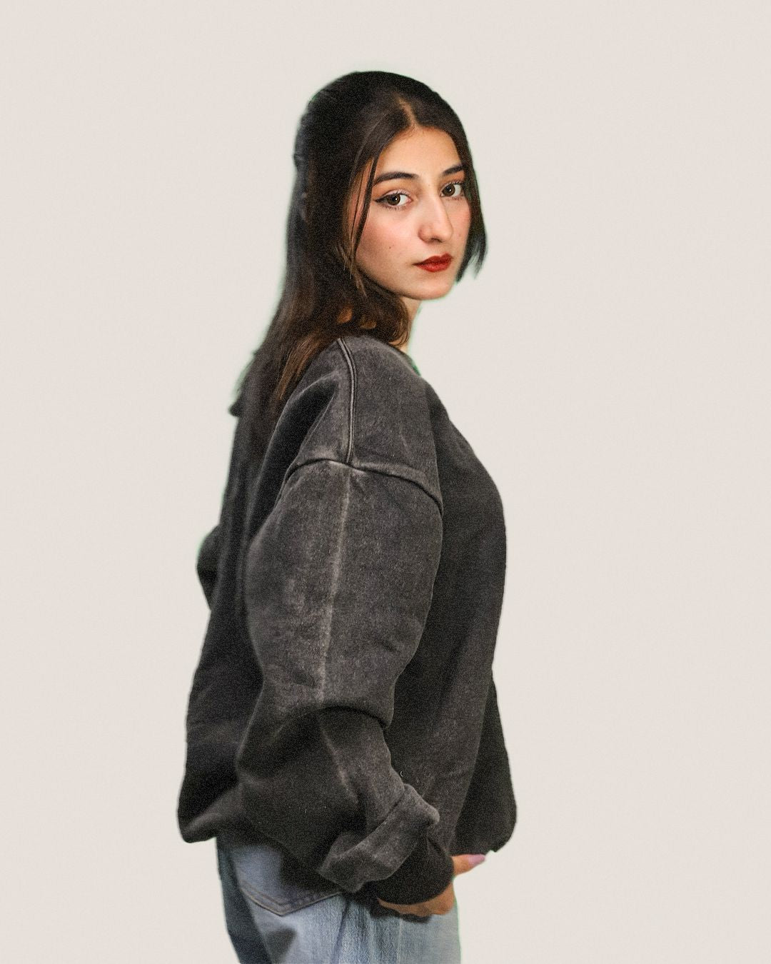 Heavyweight Acid-Wash Sweatshirt Fleece Nextuf.Store 