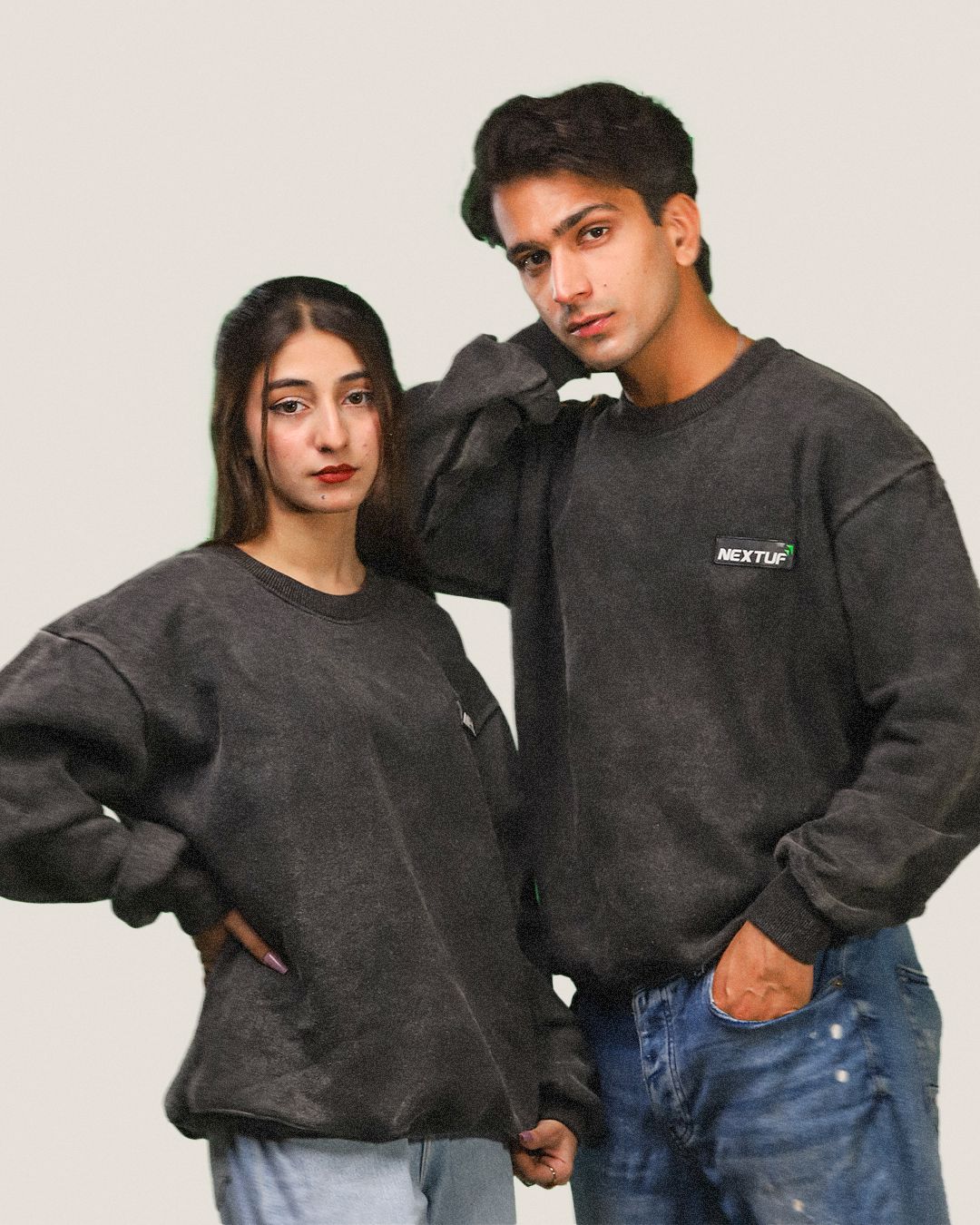 Heavyweight Acid-Wash Sweatshirt Fleece Nextuf.Store 