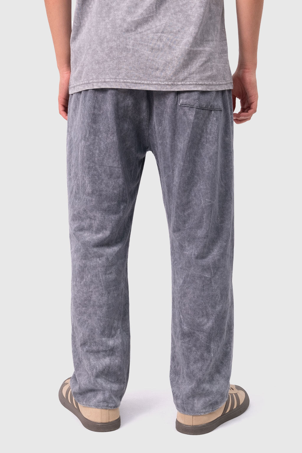 Sulphur-Wash Raw Terry Joggers