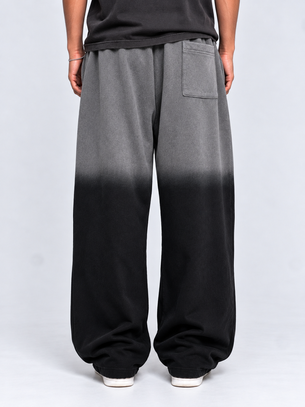 Two-Tone Acid Washed Baggy Trouser