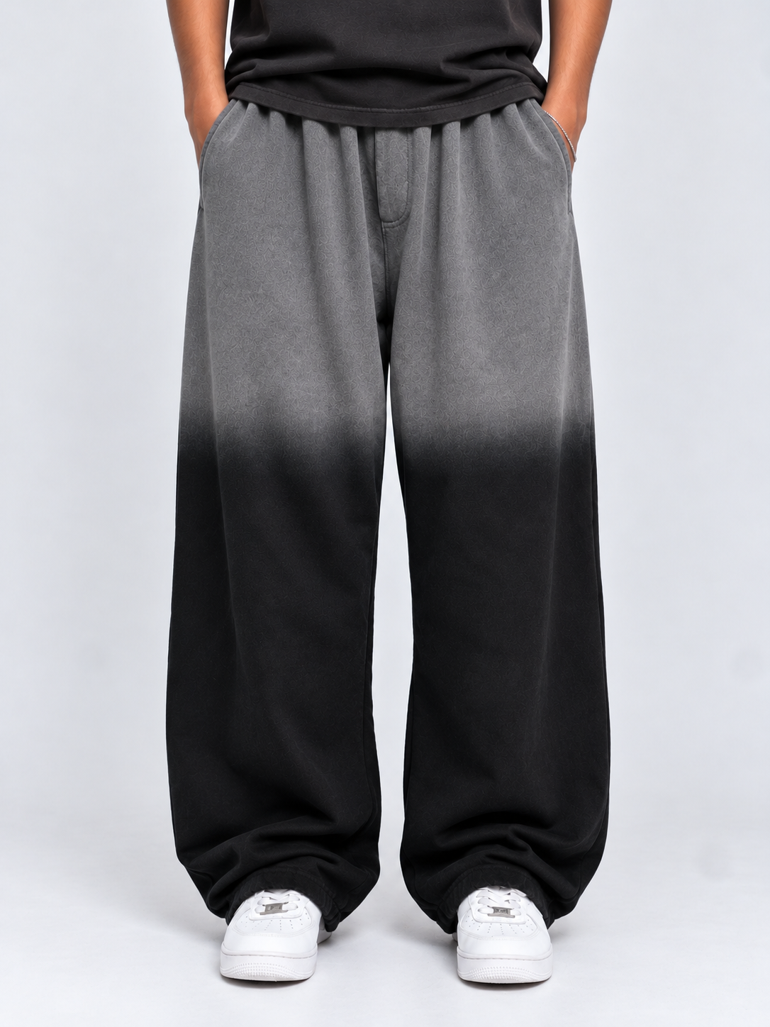 Two-Tone Acid Washed Baggy Trouser
